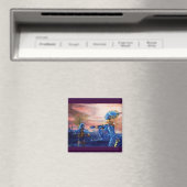 SAINT GEORGE UND ALIEN DRAGON MAGNET (In Situ (Geschirrspüler))