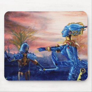 SAINT GEORGE UND ALIEN DRAGON MOUSEPAD