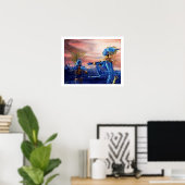 SAINT GEORGE UND ALIEN DRAGON POSTER (Heimbüro)
