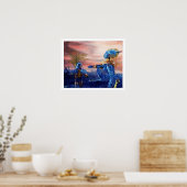 SAINT GEORGE UND ALIEN DRAGON POSTER (Küche)