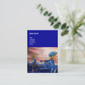 SAINT GEORGE UND ALIEN DRAGON VISITENKARTE (Stehend Vorderseite)