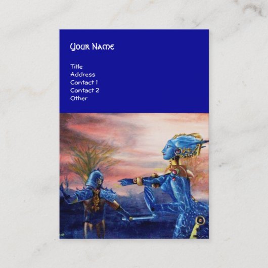 SAINT GEORGE UND ALIEN DRAGON VISITENKARTE (Vorderseite)