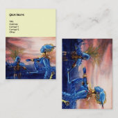 SAINT GEORGE UND ALIEN DRAGON VISITENKARTE (Vorne/Hinten)