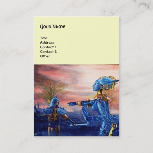 SAINT GEORGE UND ALIEN DRAGON VISITENKARTE (Vorderseite)