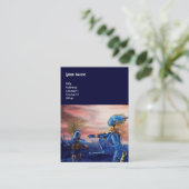 SAINT GEORGE UND ALIEN DRAGON VISITENKARTE (Stehend Vorderseite)