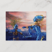 SAINT GEORGE UND ALIEN DRAGON VISITENKARTE (Rückseite)