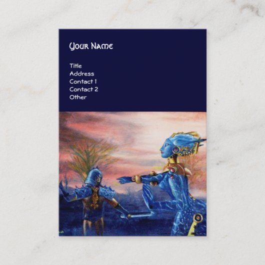 SAINT GEORGE UND ALIEN DRAGON VISITENKARTE (Vorderseite)