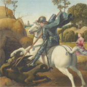 Saint George und der Drache, 1506 von Raphael Aufkleber (Vorderseite)
