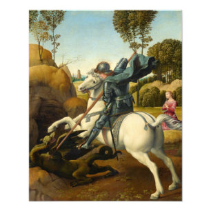 Saint George und der Drache, 1506 von Raphael Fotodruck