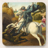 Saint George und der Drache, 1506 von Raphael Getränkeuntersetzer (Vorderseite)