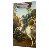 Saint George und der Drache, 1506 von Raphael Klemmbrett (Links)