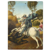 Saint George und der Drache, 1506 von Raphael Klemmbrett (Rückseite)