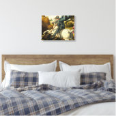 Saint George und der Drache, 1506 von Raphael Leinwanddruck (Insitu (Schlafzimmer))