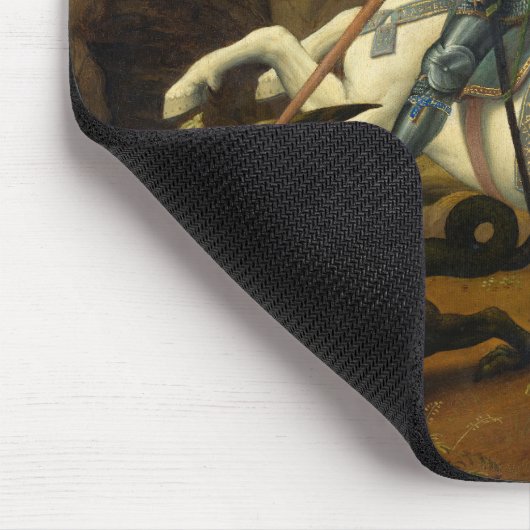Saint George und der Drache, 1506 von Raphael Mousepad (Ecke)