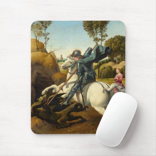 Saint George und der Drache, 1506 von Raphael Mousepad (Mit Mouse)