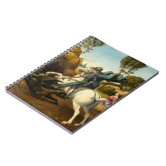 Saint George und der Drache, 1506 von Raphael Notizblock (Linke Seite)