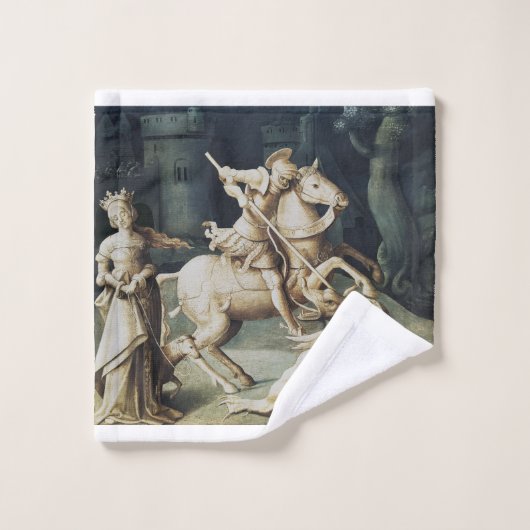 Saint George und der Drache Badhandtuch Set (Waschlappen)