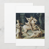 Saint George und der Drache Dankeskarte (Vorne/Hinten)