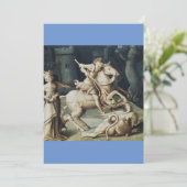 Saint George und der Drache Einladung (Stehend Vorderseite)