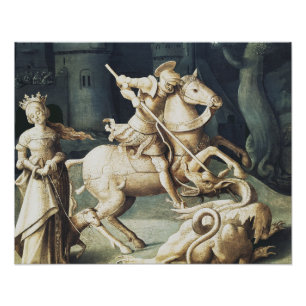Saint George und der Drache Fotodruck