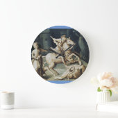 Saint George und der Drache Große Wanduhr (Zuhause)