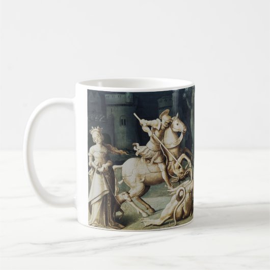 Saint George und der Drache Kaffeetasse (Links)