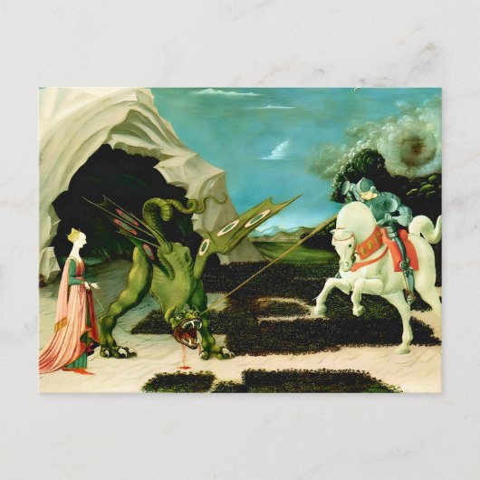 Saint George und der Drache Postkarte (Vorderseite)