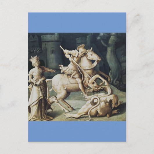 Saint George und der Drache Postkarte (Vorderseite)