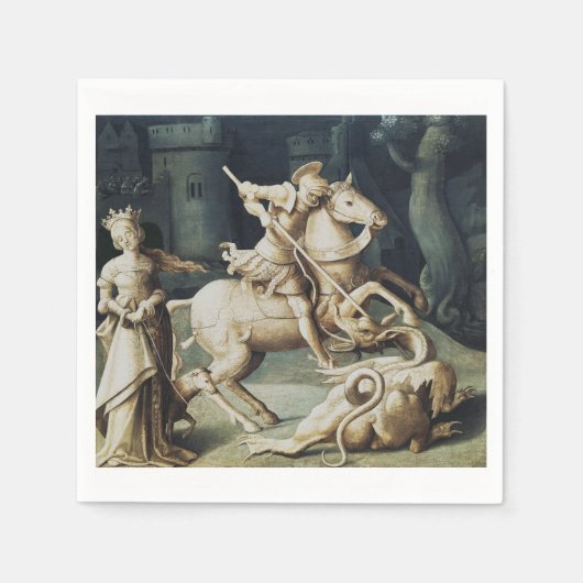 Saint George und der Drache Serviette (Vorderseite)