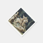 Saint George und der Drache Serviette (Ecke)