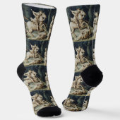Saint George und der Drache Socken (Gewinkelt)