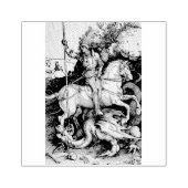 Saint George und der Drache von Durer Gummistempel (Prägung)