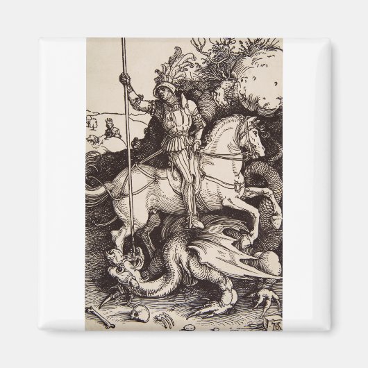 Saint George und der Drache von Durer Magnet (Vorne)