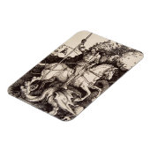 Saint George und der Drache von Durer Magnet (Linke Seite)