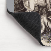 Saint George und der Drache von Durer Mousepad (Ecke)