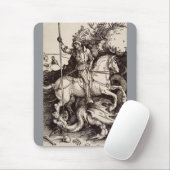 Saint George und der Drache von Durer Mousepad (Mit Mouse)