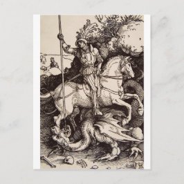 Saint George und der Drache von Durer Postkarte