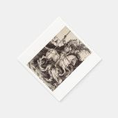 Saint George und der Drache von Durer Serviette (Ecke)