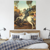 Saint George und der Dragon Raphael Leinwanddruck (Insitu (Schlafzimmer))