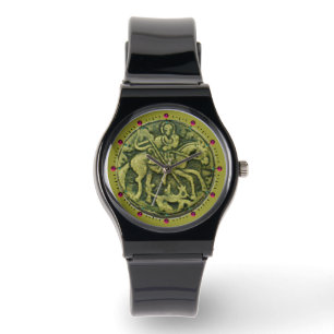 SAINT GEORGE UND DRAGON MEDALLION ARMBANDUHR