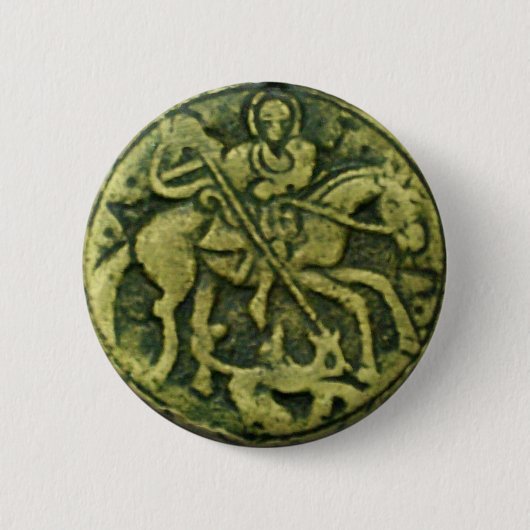 SAINT GEORGE UND DRAGON MEDALLION BUTTON (Vorderseite)
