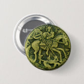 SAINT GEORGE UND DRAGON MEDALLION BUTTON (Vorne & Hinten)