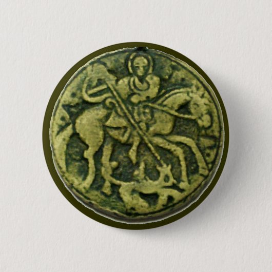 SAINT GEORGE UND DRAGON MEDALLION BUTTON (Vorderseite)