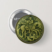 SAINT GEORGE UND DRAGON MEDALLION BUTTON (Vorne & Hinten)