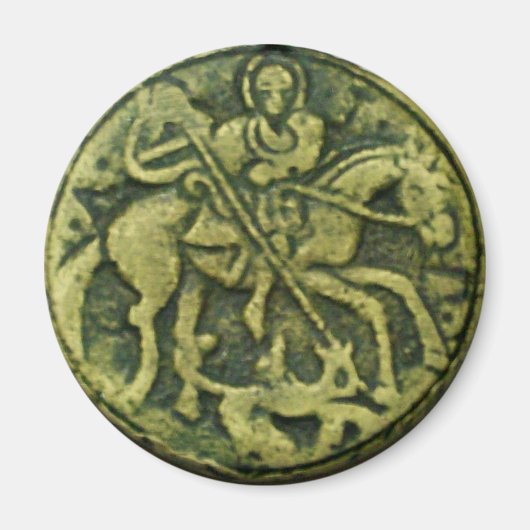 SAINT GEORGE UND DRAGON MEDALLION MAGNET (Vorne)