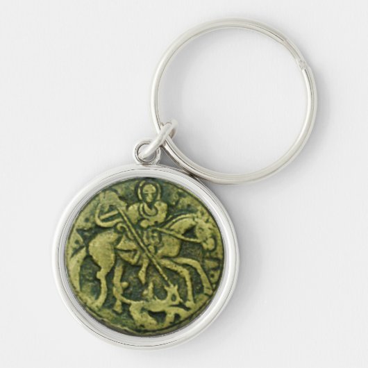 SAINT GEORGE UND DRAGON MEDALLION SCHLÜSSELANHÄNGER (Vorne)