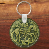 SAINT GEORGE UND DRAGON MEDALLION SCHLÜSSELANHÄNGER (Vorderseite)