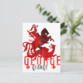 Saint George und Dragon Postkarte (Stehend Vorderseite)