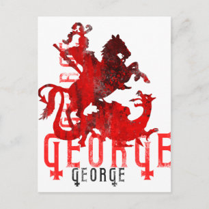Saint George und Dragon Postkarte