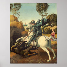 Saint George und Dragon - Raphael Fine Art Poster